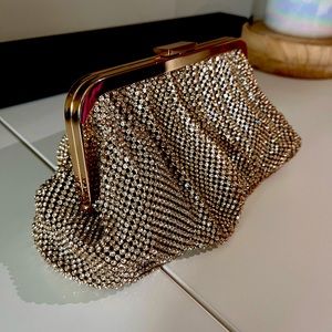 sparkle clutch from Zara.